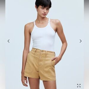 Madewell Khaki Chino Shorts - Perfect Vintage Fatigue Shorts Size 31